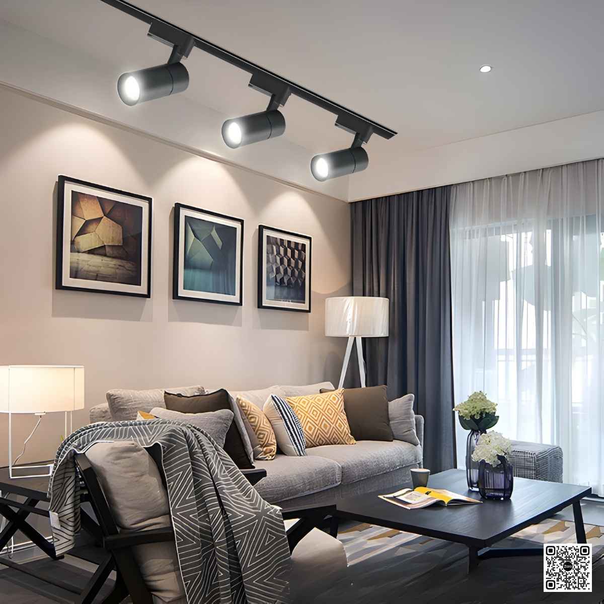 Chiếu sáng nhấn điểm phòng khách